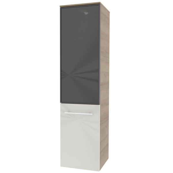 Pelipal Contea Mittelschrank - 30 cm, 1 Drehtür, 3 Glaseinlegeböden