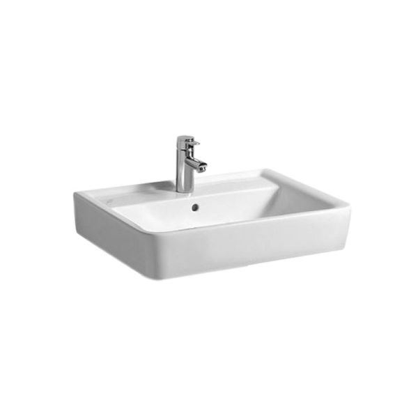 Pelipal PCON Keramik-Aufsatzbecken Geberit Renova Plan 65 cm