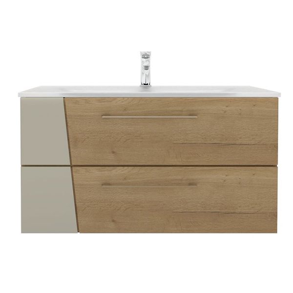 Pelipal Serie 7040 Mineralmarmor-Waschtisch mit Unterschrank - 92 cm