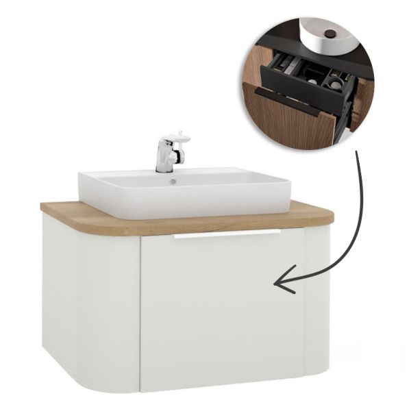 Pelipal Serie 7200 Waschtisch mit Unterschrank Set 87 cm