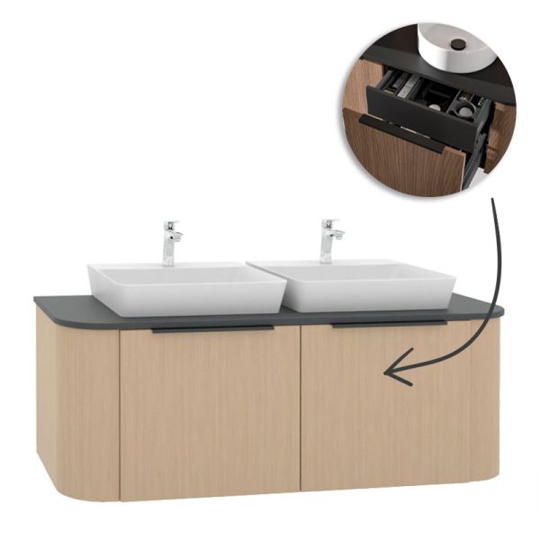 Pelipal Serie 7200 Waschtisch mit Unterschrank Set 137 cm