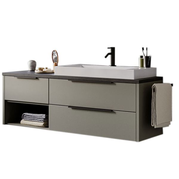 Puris Kera Plan Waschtisch mit Unterschrank Set 10 - 166,4 cm