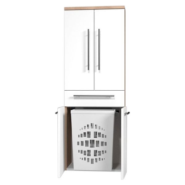 Puris Swing Hochschrank - 60 cm Wäschekorb