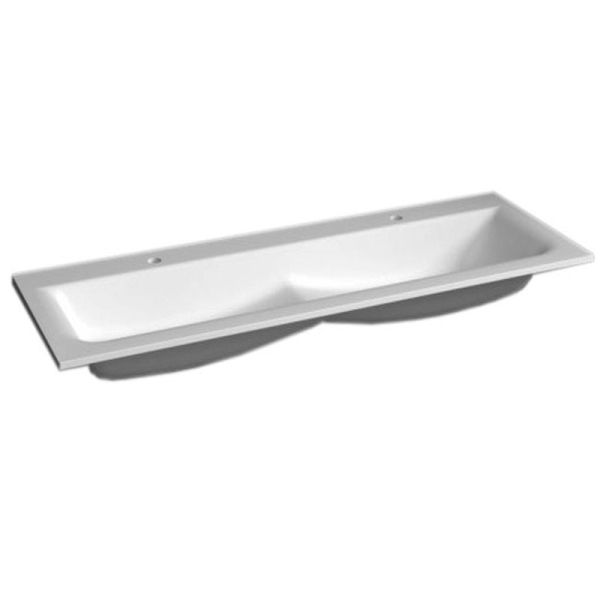 Puris Star Line Möbelwaschtisch Glas Doppelwaschtisch 140,6 cm