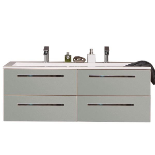 Puris Star Line Doppelwaschtisch mit Unterschrank 120cm