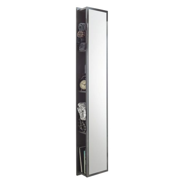 Puris Linea Hochschrank - 30 cm, mit Spiegelfläche