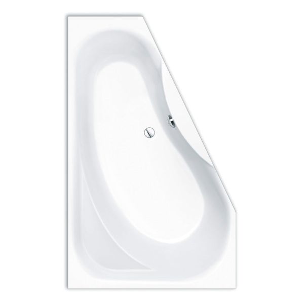 Repabad Tika Raumspar-Badewanne 175 rechts - Acryl, in Weiß