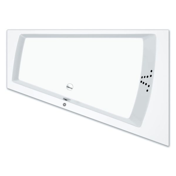 Repabad Livorno 175 x 120_65 cm Duo links, mit Rückentherapie