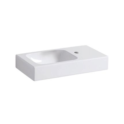 Geberit iCon Waschtisch - Hahnloch, Ablagefläche, weiß, KeraTect