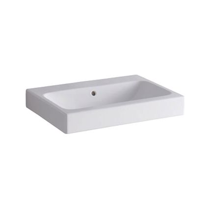 Geberit iCon Waschtisch - ohne Hahnloch, Überlauf, weiß, KeraTect
