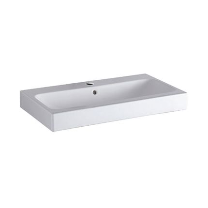 Geberit iCon Waschtisch - Hahnloch, Überlauf, weiß