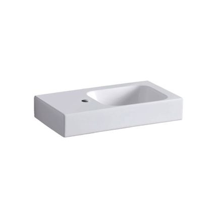 Geberit iCon Waschtisch - Hahnloch, Ablagefläche, weiß, KeraTect