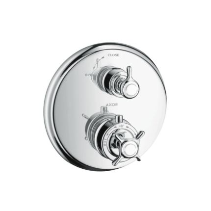 Axor Montreux Thermostat Unterputz mit Kreuzgriff und Absperrventil