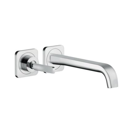 Axor Citterio Waschtischarmatur Unterputz mit Auslauf 221 mm und Rosetten