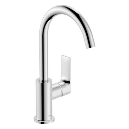 Hansgrohe Rebris E Waschtischarmatur mit Zugstangen-Ablaufgarnitur