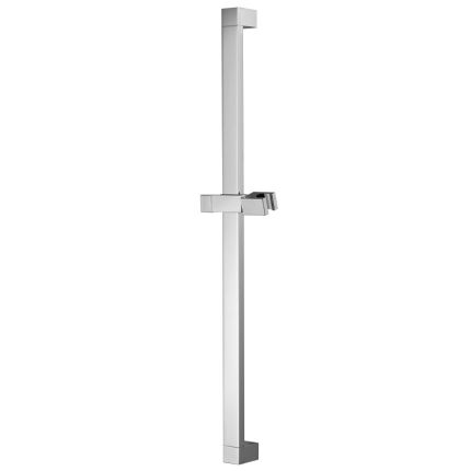 HSK Shower und Co Brausestange Eckig, mit höhenverstellbarem Brausehalter, chrom