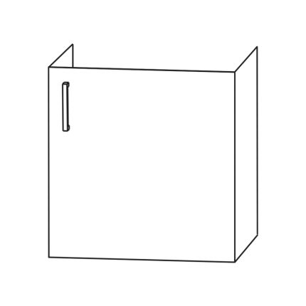 Laguna Waschtischunterschrank - 50 cm Skizze