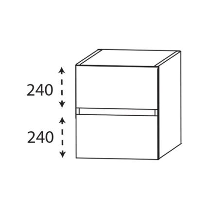 Laguna Platino 2.0 Plattenunterschrank - 60 cm Skizze