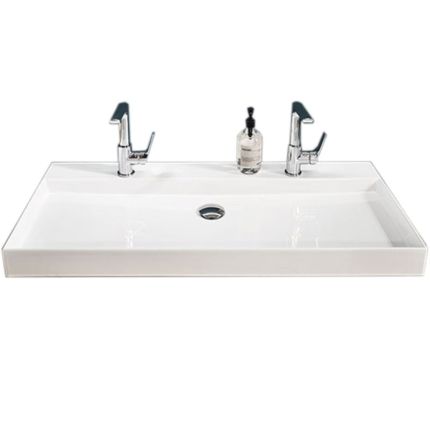 Laguna Platino 2.0 Aufsatzwaschtisch / Keramik Squared - 102 cm
