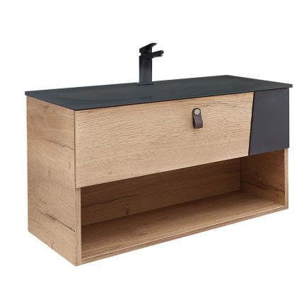 Pelipal Serie 7040 Glaswaschtisch mit Unterschrank - 92 cm