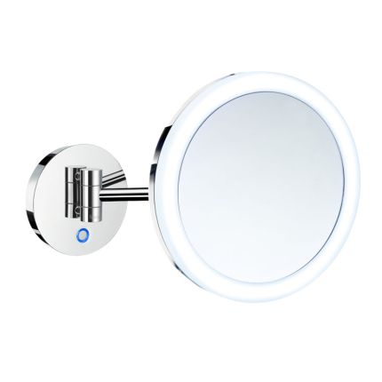 Smedbo OUTLINE- Kosmetikspiegel mit LED- Beleuchtung, PMMA Dual Light (Warm-/K