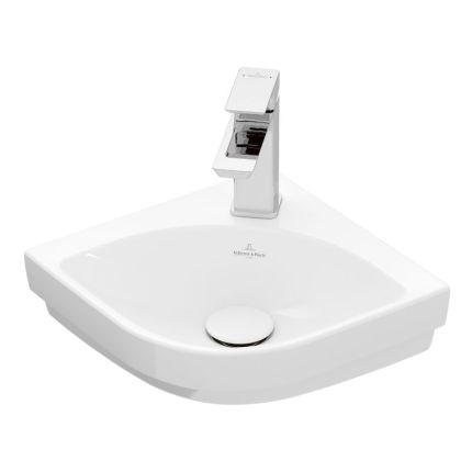 Villeroy und Boch Subway 3.0 Eckwaschtisch 32 cm Schenkellänge, mit Hahnloch