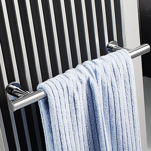 Handtuchhalter: mit Handtuchhalter, chrom, 281 mm breit