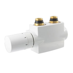 Montage-Set: Kompaktventil in weiß