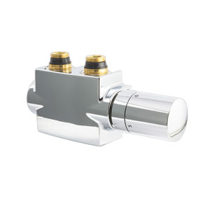 Montage-Set: Kompaktventil in chrom