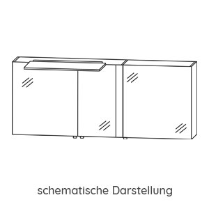 Ausführung Spiegelschrank: Anbauelement rechts