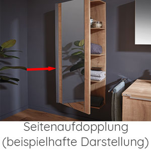 Seitenaufdopplung: für Hochschränke