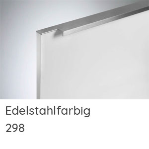 Griffvariante: Griffleiste edelstahlfarbig