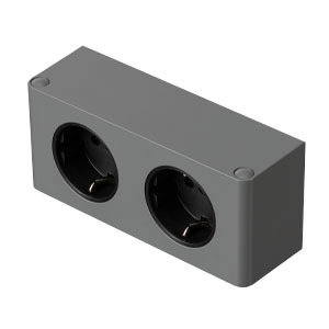 Ausführung Steckdose: Doppelsteckdose