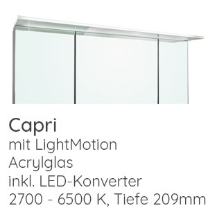 Aufsatzleuchte Spiegelschrank: CAPRI, 7,0 W, 660 LM, Breite 50 cm