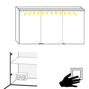 Schalter für Beleuchtung: Raumschaltung