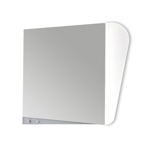 Ausführung Flächenspiegel: veritkale LED-Beleuchtung rechts