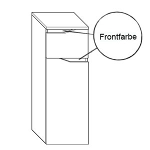 Griffvariante: Griffmulde in Frontfarbe