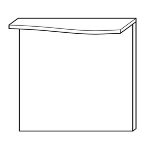 Ausführung Flächenspiegel: LED-Beleuchtung rechts