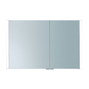 Ausführung Spiegelschrank: Große Tür links, kleine Tür rechts