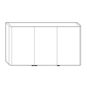 Ausführung Spiegelschrank: Doppeltür links