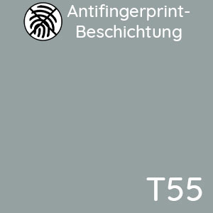 Front- und Korpusfarbe: Eisblau Matt