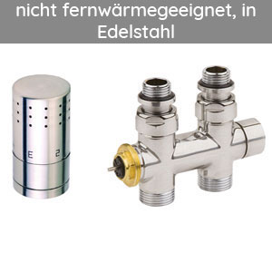 Montage-Set: Mittenanschluss Durchgangsform, Vorlauf frei wählbar