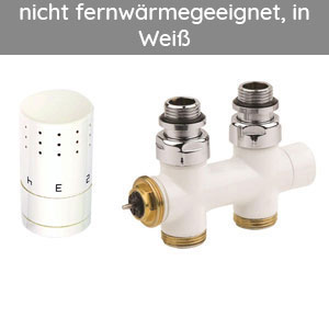 Montage-Set: Mittenanschluss Durchgangsform, Vorlauf frei wählbar