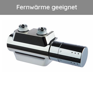 Montage-Set: Mittenanschluss Eck-/Durchgangsform, Chrom