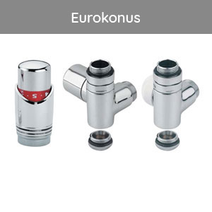 Montage-Set: Ventilset Mischbetrieb Eckform, Chrom