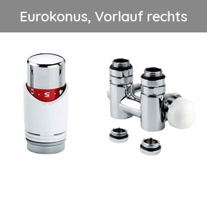 Montage-Set: Mittenanschluss Mischbetrieb Eckform, Weiß