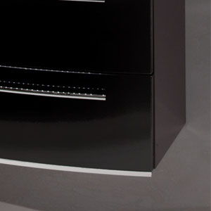 Dekorplatte: Dekorplatte mit Chromkante - 294 mm