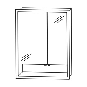 Türseite: große Spiegeltür links