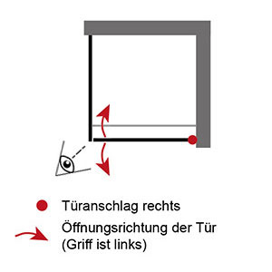 Anschlag Pendeltür: Rechts