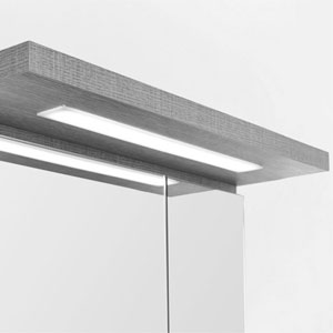 Aufsatzleuchte Spiegelschrank: Gesimsboden mit Beleuchtung, 12,4 Watt, 800 mm